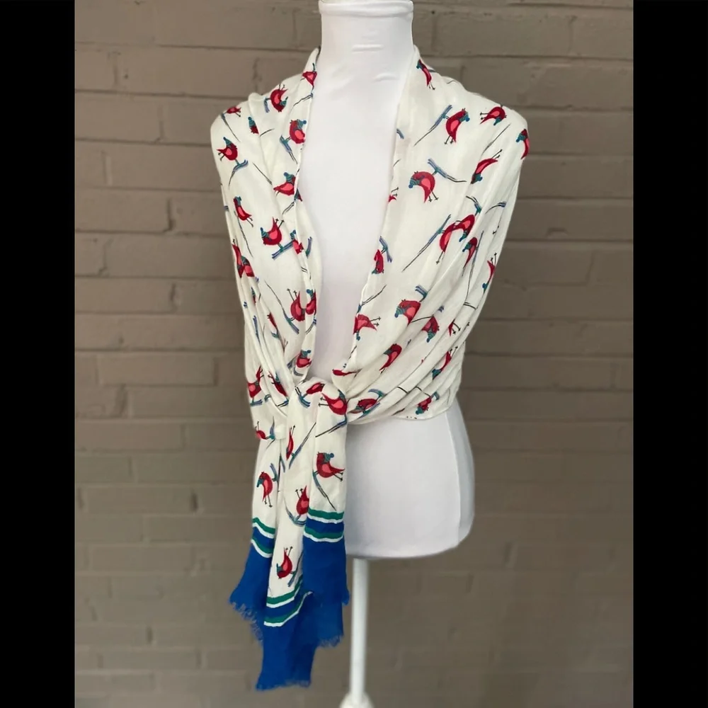 Talbots  Bird Print Scarf